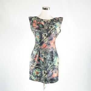 Afghan gray cap sleeve sheath dress M